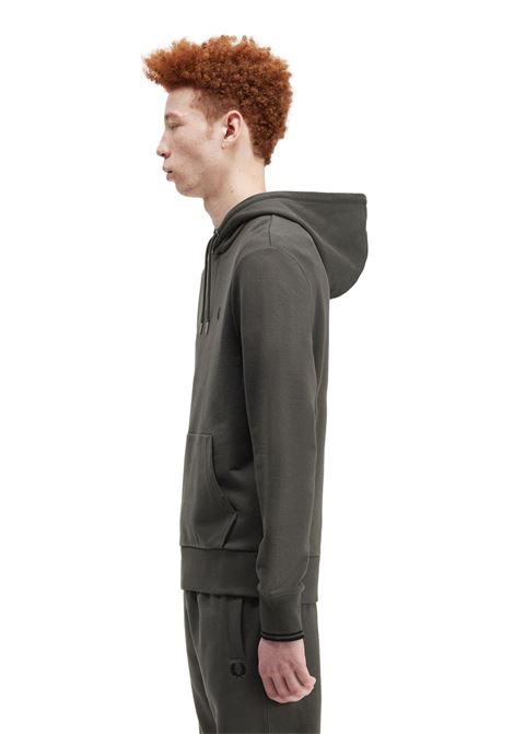 Sweatshirt With Hood And Double Stripe FRED PERRY FRED PERRY | sweaters | M2643638